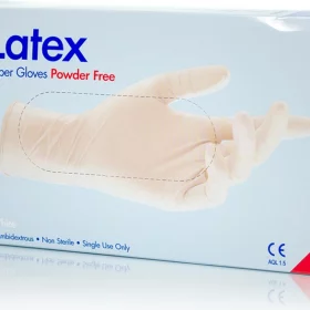 GMT Super Gloves Γάντια Λάτεξ Με Πούδρα σε Λευκό Χρώμα 100τμχ