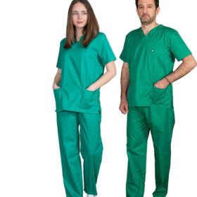 Alezi Σετ Ιατρικό Παντελόνι και Μπλούζα Unisex από Βαμβάκι και Πολυεστέρα Πράσινο